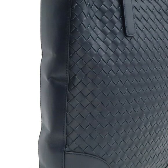 Bottega Veneta Intrecciato Tote Bag Leather Navy - Picture 8 of 9